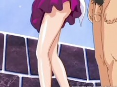 Anime ngực lớn blowjob xe buýt busty xe hơi